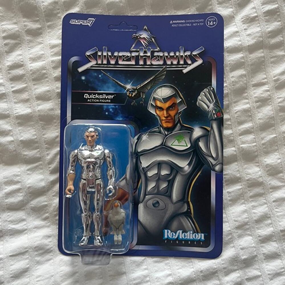 Quicksilver Silverhawks Super7 Reaction Action Figure - New